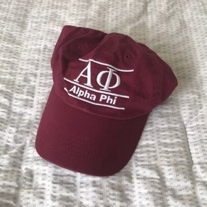 Maroon Alpha Phi hat